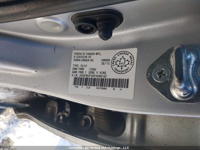 2HGFB2F50FH046162 Honda Civic Ex 4dr
