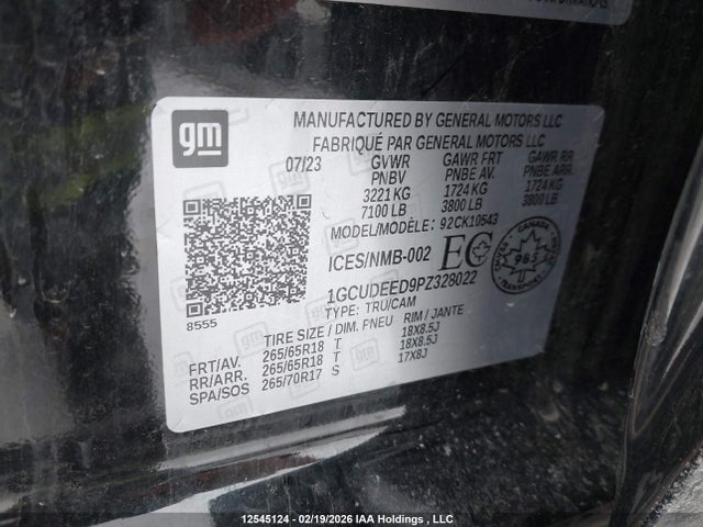 1GCUDEED9PZ328022 Chevrolet Silverado 1500