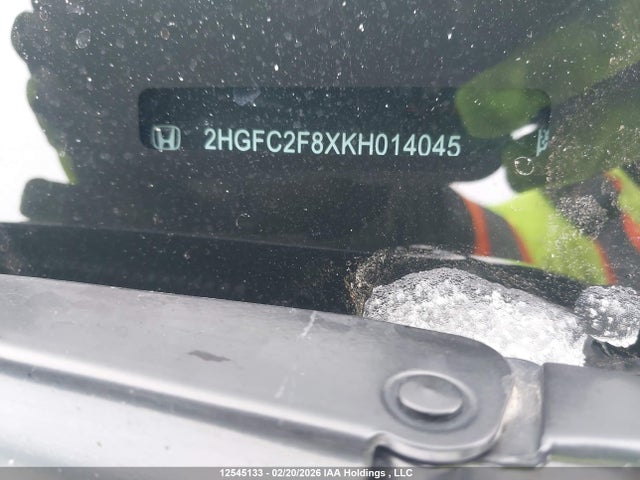 Aukcja sprzedaży 2019 Honda Civic Sport, vin: 2HGFC2F8XKH014045, numer aukcji: 12545133