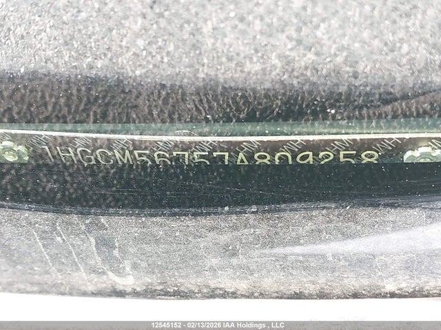 Aukcja sprzedaży 2007 Honda Accord Ex-l/se, vin: 1HGCM56757A809258, numer aukcji: 12545152