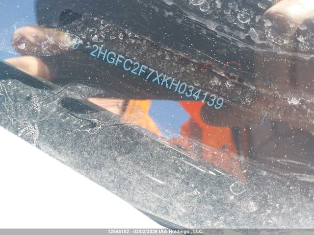 Aukcja sprzedaży 2019 Honda Civic Ex 4dr, vin: 2HGFC2F7XKH034139, numer aukcji: 12545182