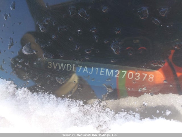 12545191 :رقم المزاد ، 3VWDL7AJ1EM270378 vin ، 2014 Volkswagen Jetta Sedan Comfortline/highline/trendline+ مزاد بيع