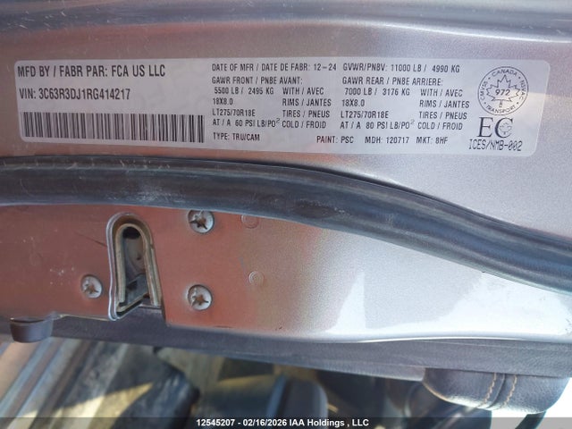 3C63R3DJ1RG414217 RAM 3500 Big Horn