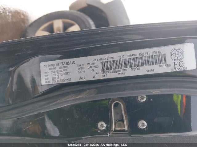 Aukcja sprzedaży 2018 Ram 1500 St, vin: 3C6RR7KT0JG202886, numer aukcji: 12545274