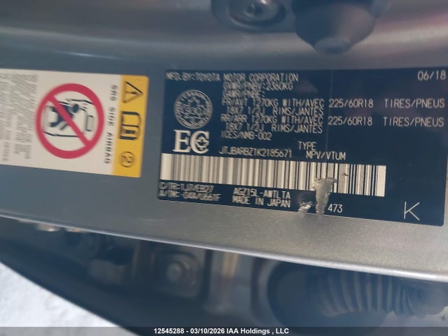 JTJBARBZ1K2185671 Lexus Nx 300 Base/300 F Sport