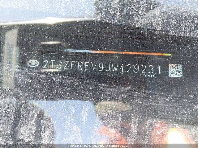 2T3ZFREV9JW429231 Toyota RAV4 LE