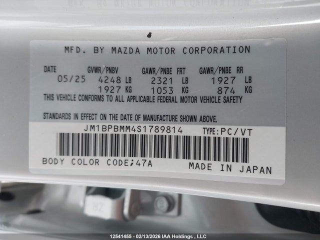 JM1BPBMM4S1789814 Mazda Mazda3 Gt