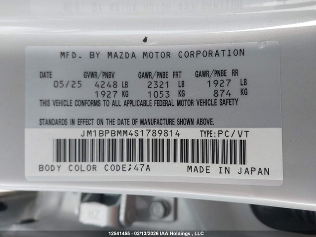 JM1BPBMM4S1789814 Mazda Mazda3 Gt