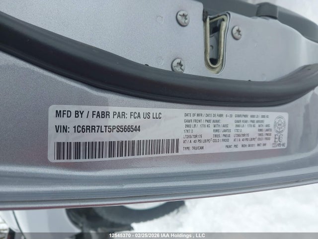 RAM 1500 Classic Slt 2023 1C6RR7LT5PS566544 Image 9