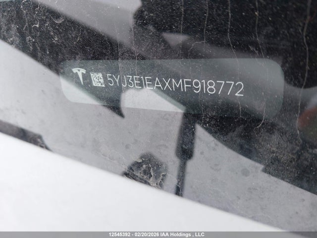 Aukcja sprzedaży 2021 Tesla Model 3 Standard Range/standard Range Plus, vin: 5YJ3E1EAXMF918772, numer aukcji: 12545392