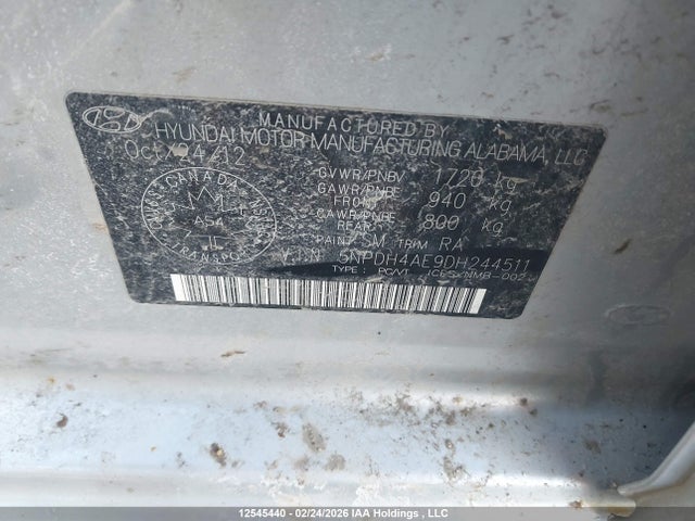Продажа на аукционе авто 2013 Hyundai Elantra Gl, vin: 5NPDH4AE9DH244511, номер лота: 12545440