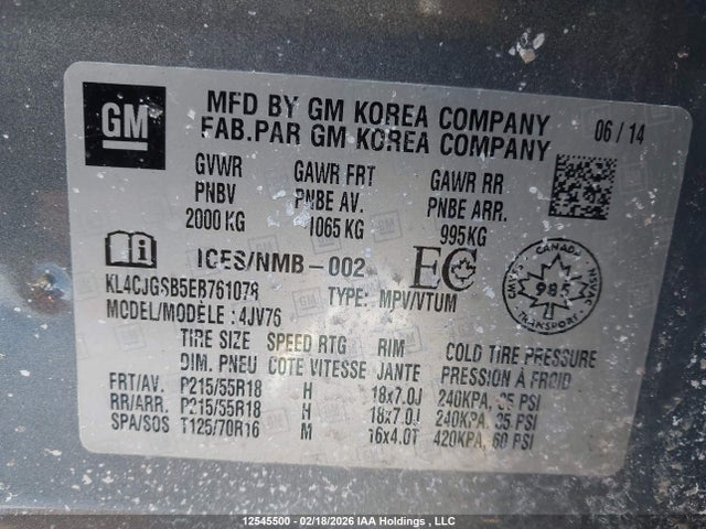 Buick Encore 2014 KL4CJGSB5EB761078 Image 19