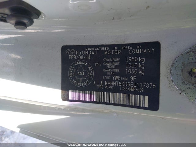 KMHHT6KD6EU117378 Hyundai Genesis 2.0t Premium
