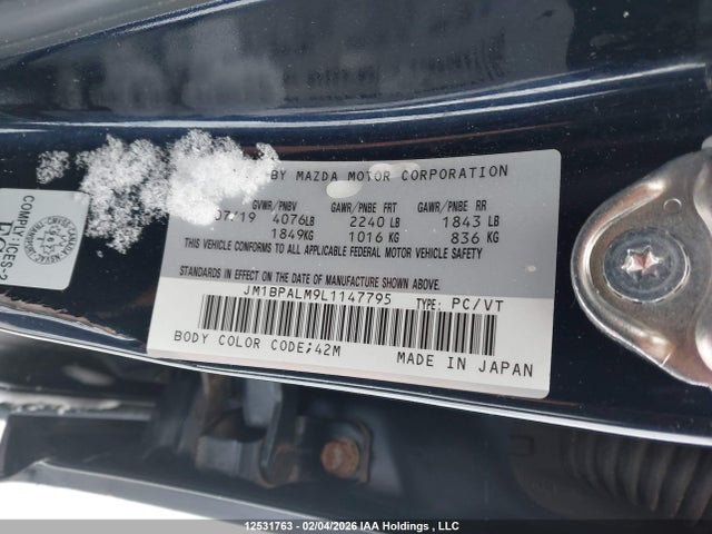 JM1BPALM9L1147795 Mazda Mazda3 Gs