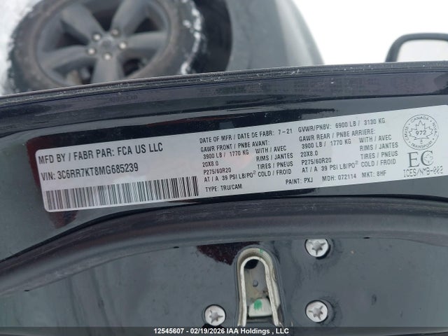 RAM 1500 Classic Tradesman 2021 3C6RR7KT8MG685239 Image 9