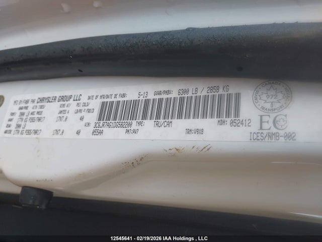 Продаж на аукціоні авто 2013 Ram 1500 St, vin: 3C6JR7AG1DG582200, номер лоту: 12545641