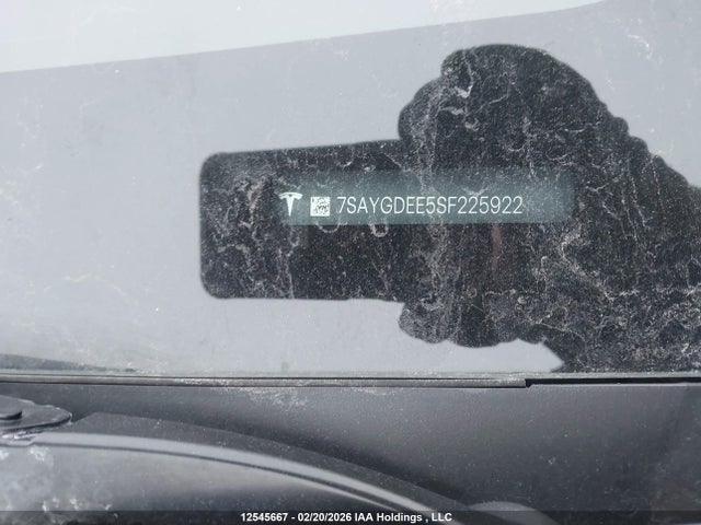 7SAYGDEE5SF225922 Tesla Model Y Long Range