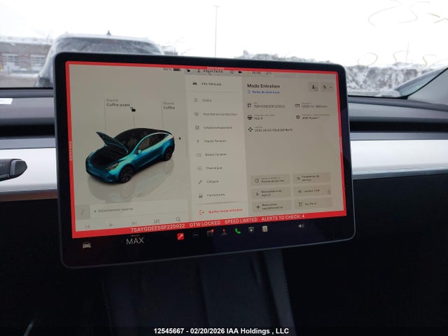 7SAYGDEE5SF225922 Tesla Model Y Long Range