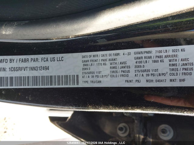 RAM 1500 Sport 2022 1C6SRFVT1NN312494 Image 18