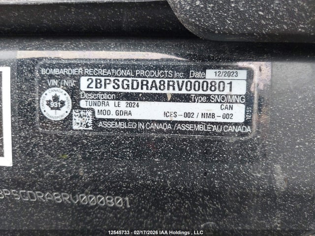 Skidoo Tundra 2024 2BPSGDRA8RV000801 Image 14