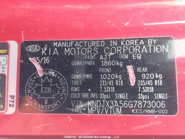KNDJX3A56G7873006 KIA Soul !