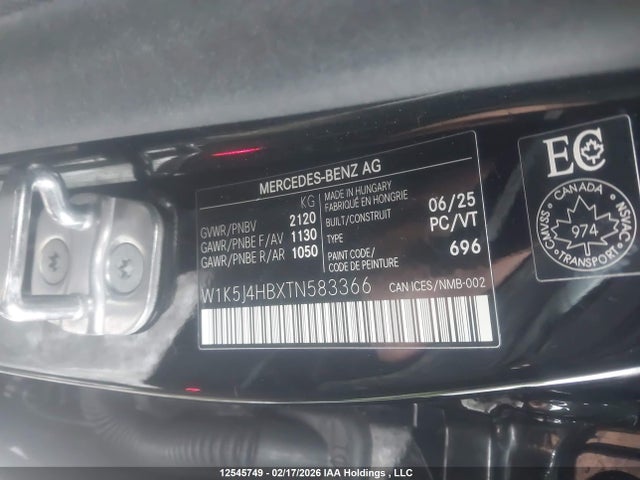 W1K5J4HBXTN583366 Mercedes-Benz CLA 250 4MATIC