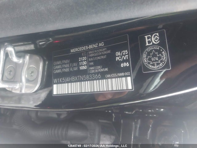 W1K5J4HBXTN583366 Mercedes-Benz CLA 250 4MATIC
