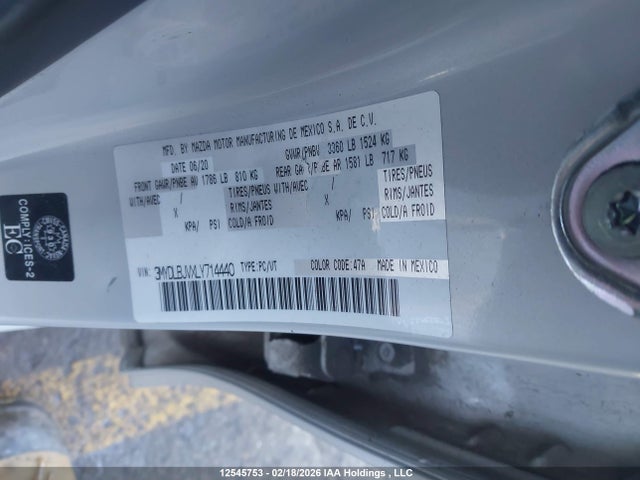3MYDLBJVXLY714440 Toyota Yaris Xle