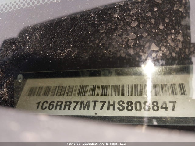 Продажа на аукционе авто 2017 Ram 1500 Sport, vin: 1C6RR7MT7HS808847, номер лота: 12545768