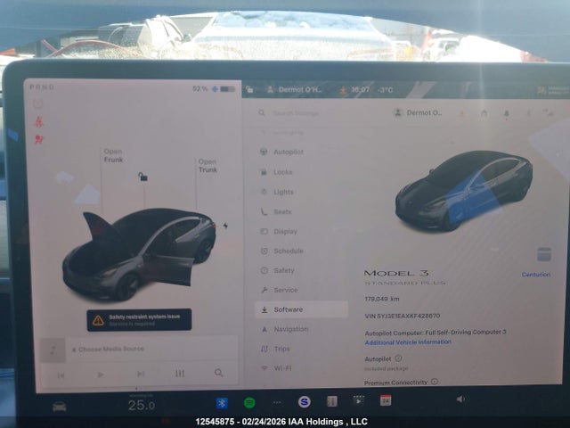 Aukcja sprzedaży 2019 Tesla Model 3, vin: 5YJ3E1EAXKF428670, numer aukcji: 12545875