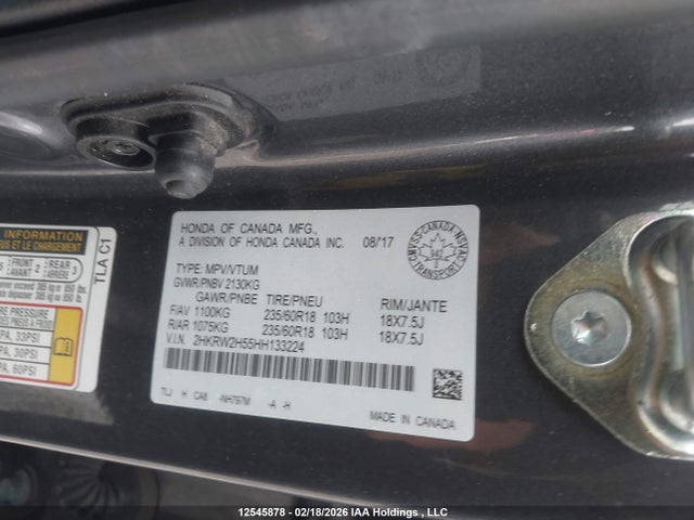2HKRW2H55HH133224 Honda CR-V EX
