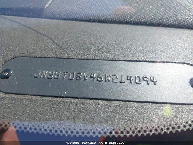 2006 Nissan X-trail Bonavista Edition/le/se/xe მანქანა იყიდება აუქციონზე, vin: JN8BT08V46W214094, აუქციონის ნომერი: 12545995