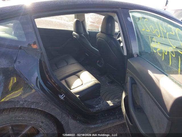 12546022 :رقم المزاد ، 5YJ3E1EA0NF194351 vin ، 2022 Tesla Model 3 Rwd/standard Range مزاد بيع