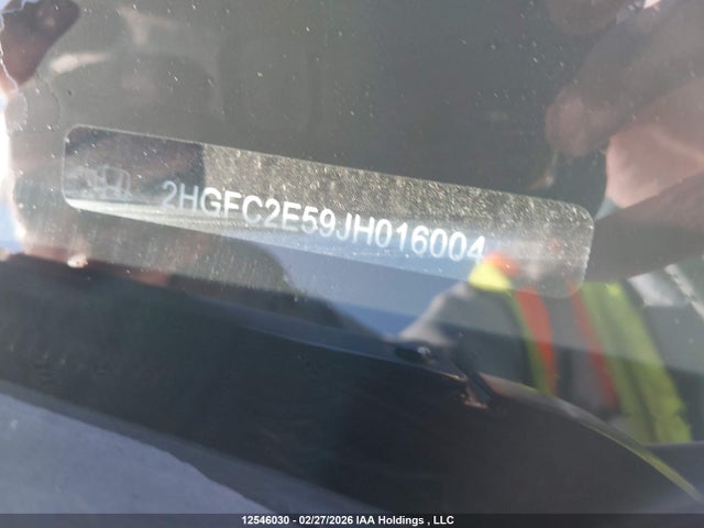 Продажа на аукционе авто 2018 Honda Civic Lx, vin: 2HGFC2E59JH016004, номер лота: 12546030