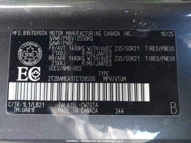 Lexus Rx Rx 350 2026 2T2BAMCA1TC128500 Image 9