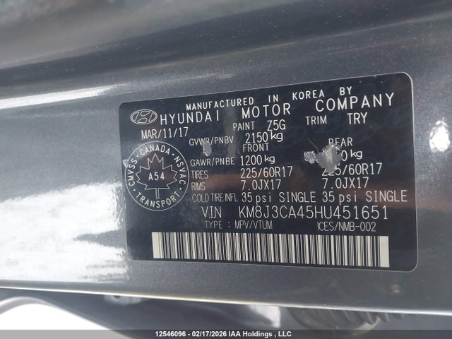 Hyundai Tucson 2017 KM8J3CA45HU451651 Image 19