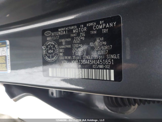 Hyundai Tucson 2017 KM8J3CA45HU451651 Image 9