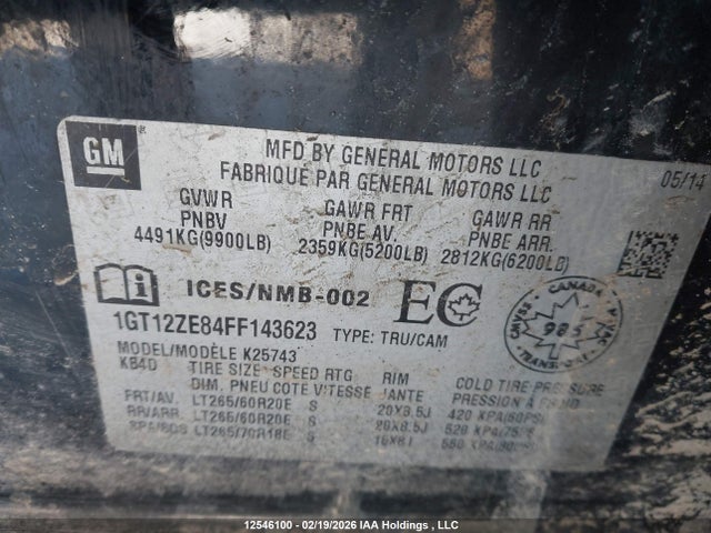 1GT12ZE84FF143623 GMC SIERRA 2500HD
