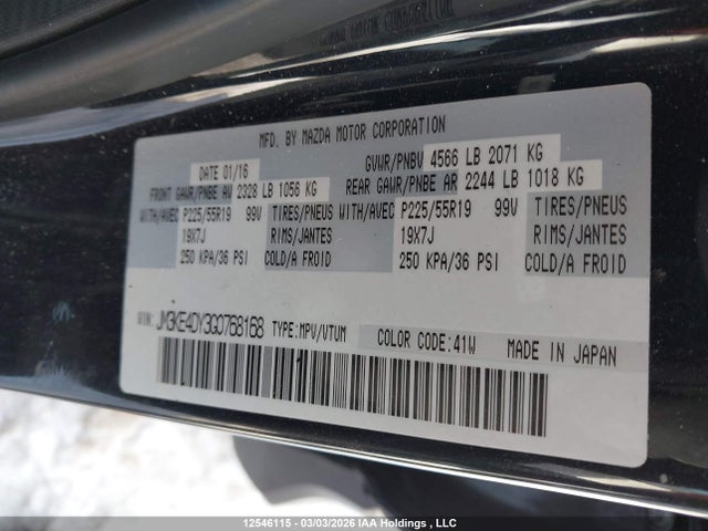 JM3KE4DY3G0768168 Mazda CX-5 GT