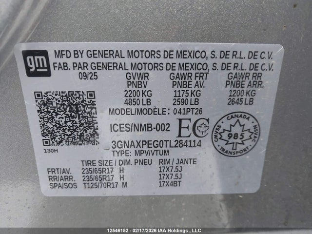 Chevrolet Equinox Lt Awd 2026 3GNAXPEG0TL284114 Image 18