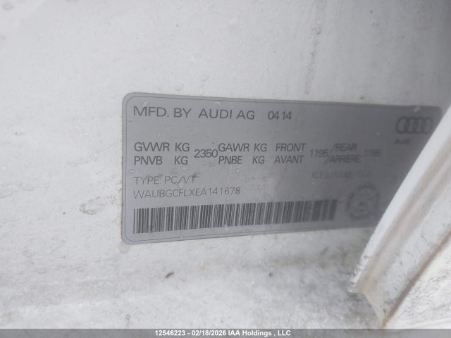 WAUBGCFLXEA141678 Audi S4