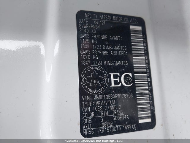 Nissan Rogue 2024 JN8BT3BB3RW176703 Image 9