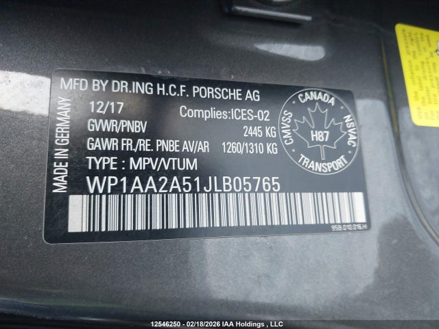 Porsche Macan Sport Edition 2018 WP1AA2A51JLB05765 Image 19