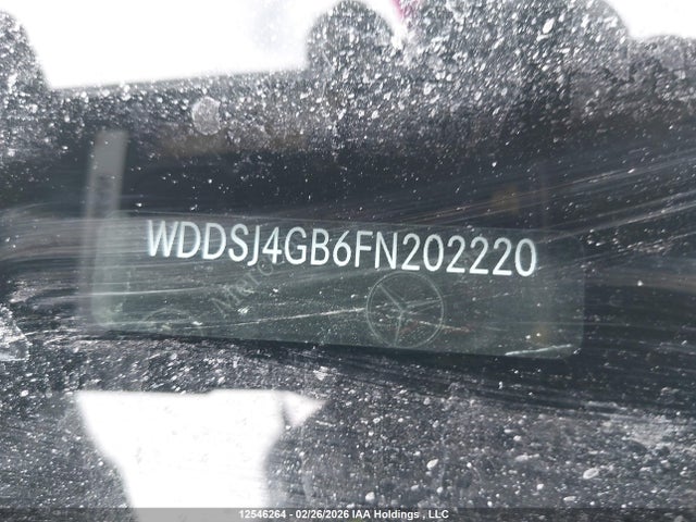12546264 :رقم المزاد ، WDDSJ4GB6FN202220 vin ، 2015 Mercedes-benz Cla 250 4matic مزاد بيع