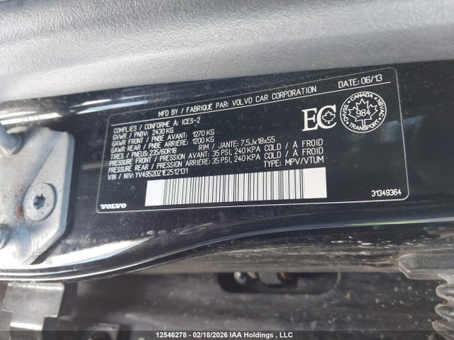 YV4952DZ1E2512131 Volvo XC60 3.2