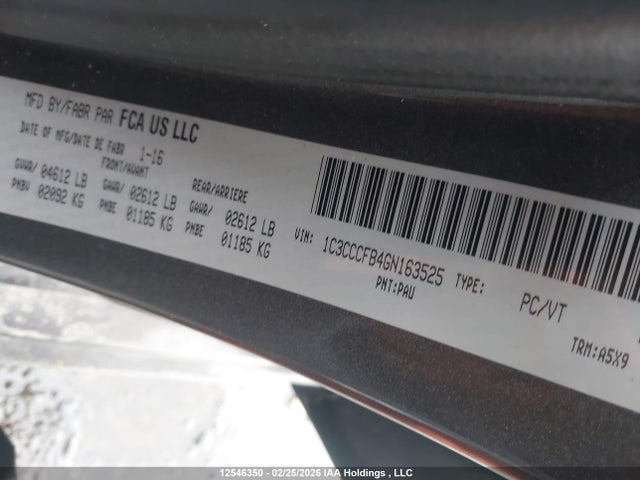 Chrysler 200 LX 2016 1C3CCCFB4GN163525 Image 9