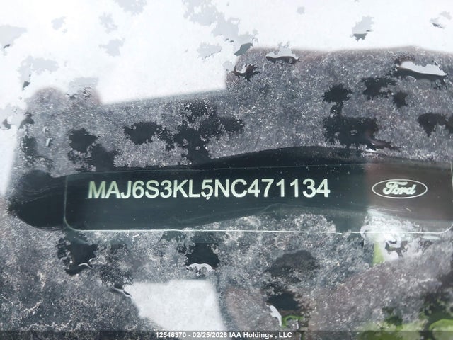 12546370 :رقم المزاد ، MAJ6S3KL5NC471134 vin ، 2022 Ford Ecosport Titanium مزاد بيع