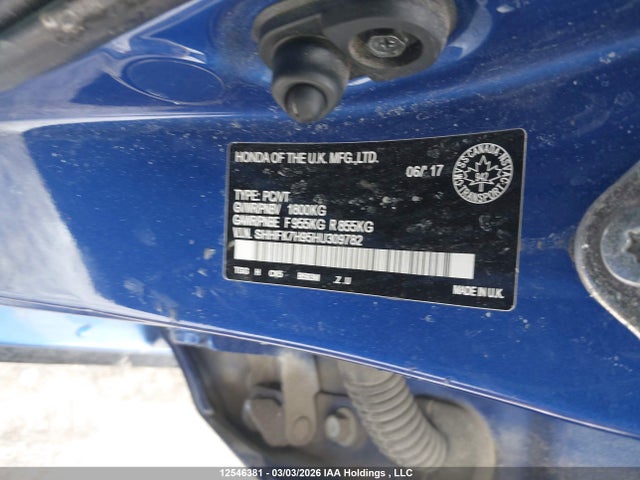 SHHFK7H95HU309782 Honda Civic Sport Touring