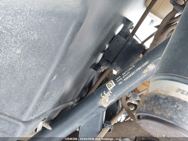 12546386 :رقم المزاد ، 4XAVAX871FB313303 vin ، 2015 Polaris Rzr 900 Xc Edition مزاد بيع