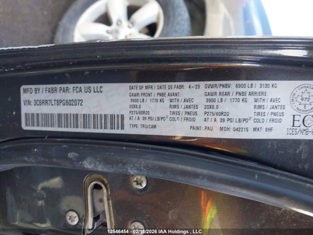 3C6RR7LT8PG602072 RAM 1500 Classic Slt